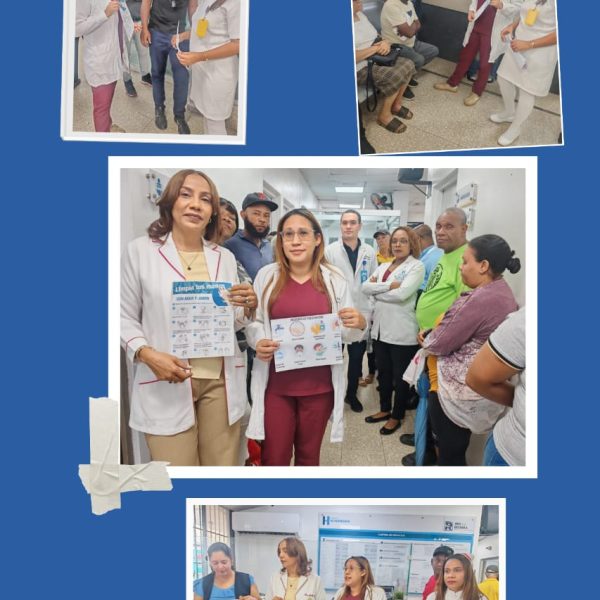 Hospital El Almirante, encabezado por su directora, la doctora  Nur del Anan Yapur Batista, se unió a la conmemoración del Día Mundial de la Higiene de Manos 2026, celebrado cada 5 de mayo e impulsado por la Organización Mundial de la Salud bajo el lema “La acción salva vidas”, con el propósito de crear conciencia sobre la prevención de infecciones en los entornos sanitarios.