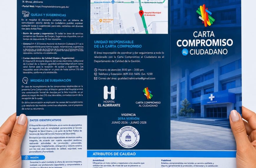 Hospital El Almirante fortalece su compromiso con la ciudadanía al obtener la aprobación de la Tercera Versión de su Carta Compromiso al Ciudadano 2026-2028