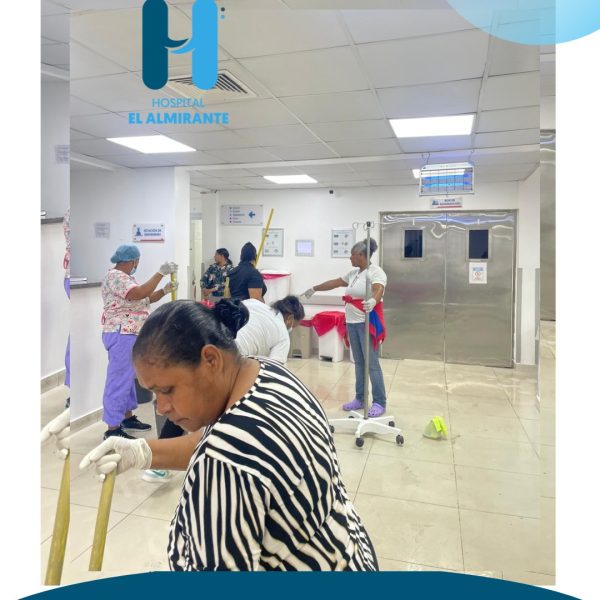 Hospital El Almirante realiza operativo de limpieza e higienización para fortalecer la seguridad y calidad de los servicios