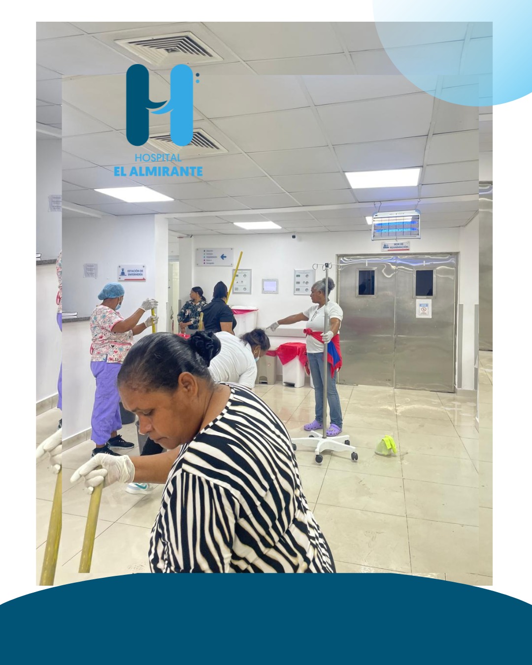 Hospital El Almirante realiza operativo de limpieza e higienización para fortalecer la seguridad y calidad de los servicios